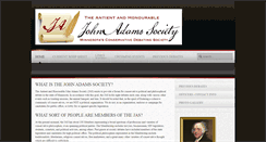 Desktop Screenshot of johnadamssociety.org